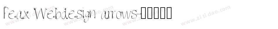 Peax Webdesign arrows字体转换